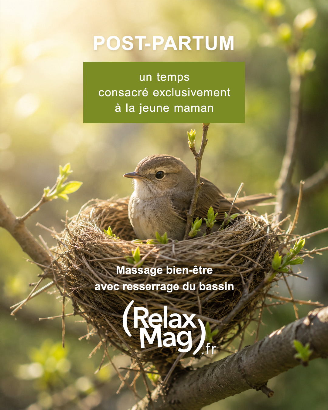 Image symbolique de la période post-partum et du retour progressif au corps