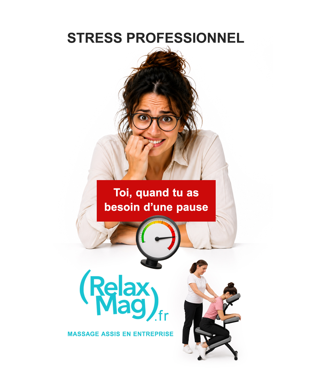 Collaborateur sous pression, illustration du stress professionnel en entreprise